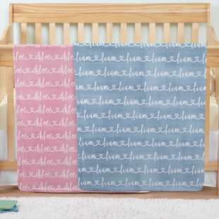 Written with Love Baby Blanket