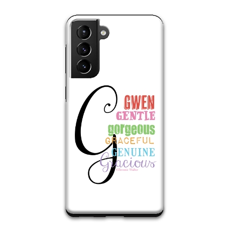 All About Her Samsung Galaxy S21+ 5G Case - White