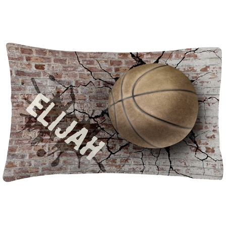Sports Galore Pillowcase - Basketball - Plush