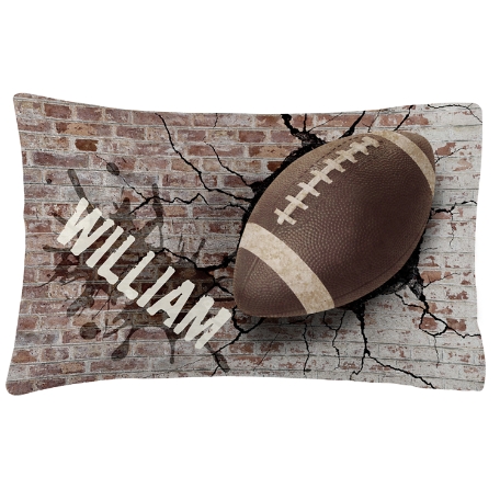 Sports Galore Pillowcase - Football - Plush