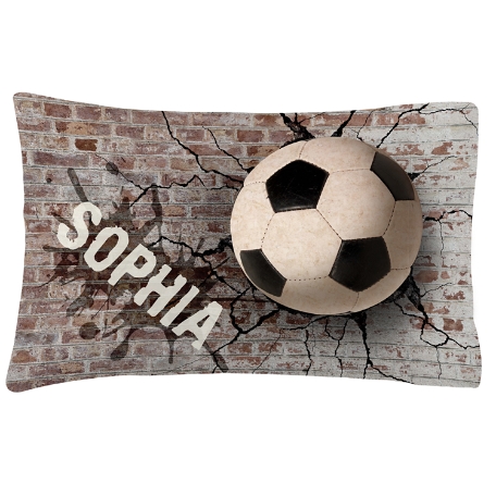 Sports Galore Pillowcase - Soccer - Plush