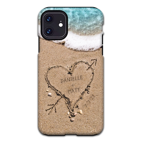 Heart in Sand iPhone 11 Case