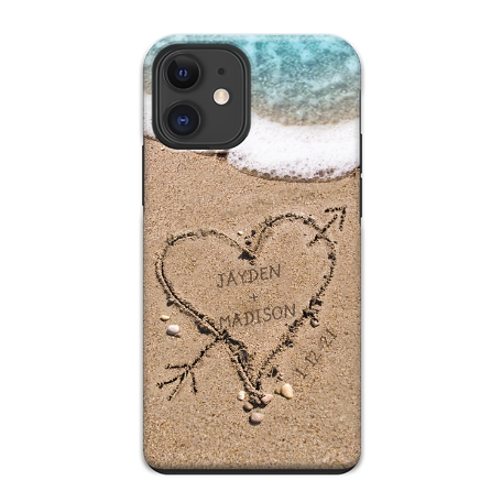 Heart in Sand iPhone 12 Case