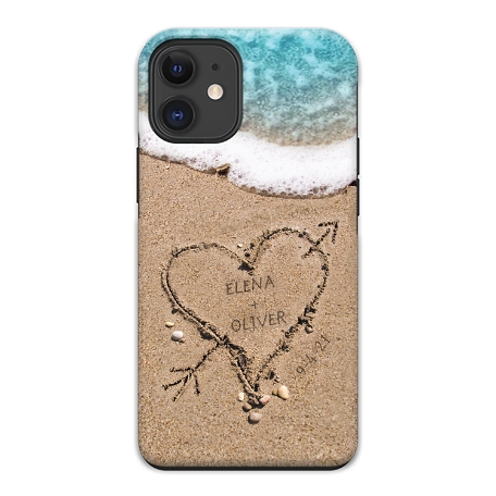 Heart in Sand iPhone 12Mini Case