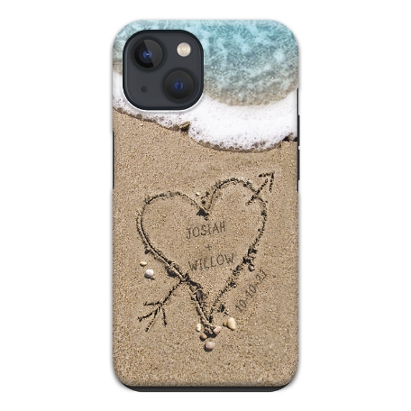 Heart in Sand iPhone 13 Mini Case