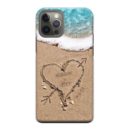 Heart in Sand iPhone 12 Pro Case