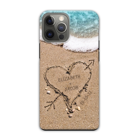 Heart in Sand iPhone 12 Pro Max Case