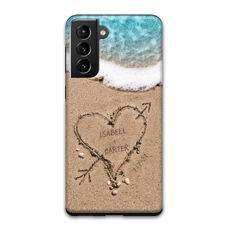 Heart in Sand Samsung Galaxy S21+ 5G Case