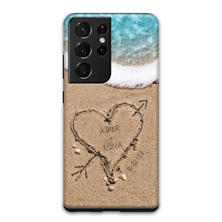 Heart in Sand Samsung Galaxy S21 Ultra 5G Case