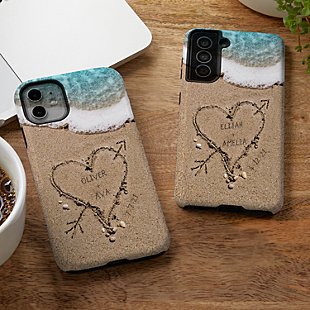 Heart in Sand Phone Case