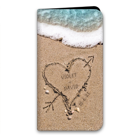 Heart in Sand iPhone 13 Pro Max Folio Case