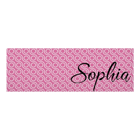 Just For Her Yoga Mat- Pink Swirl Name