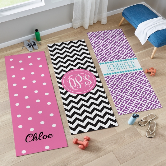 Personalised Yoga Mat - Pink