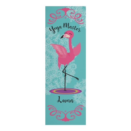 Posing Animals Yoga Mat-Flamingo