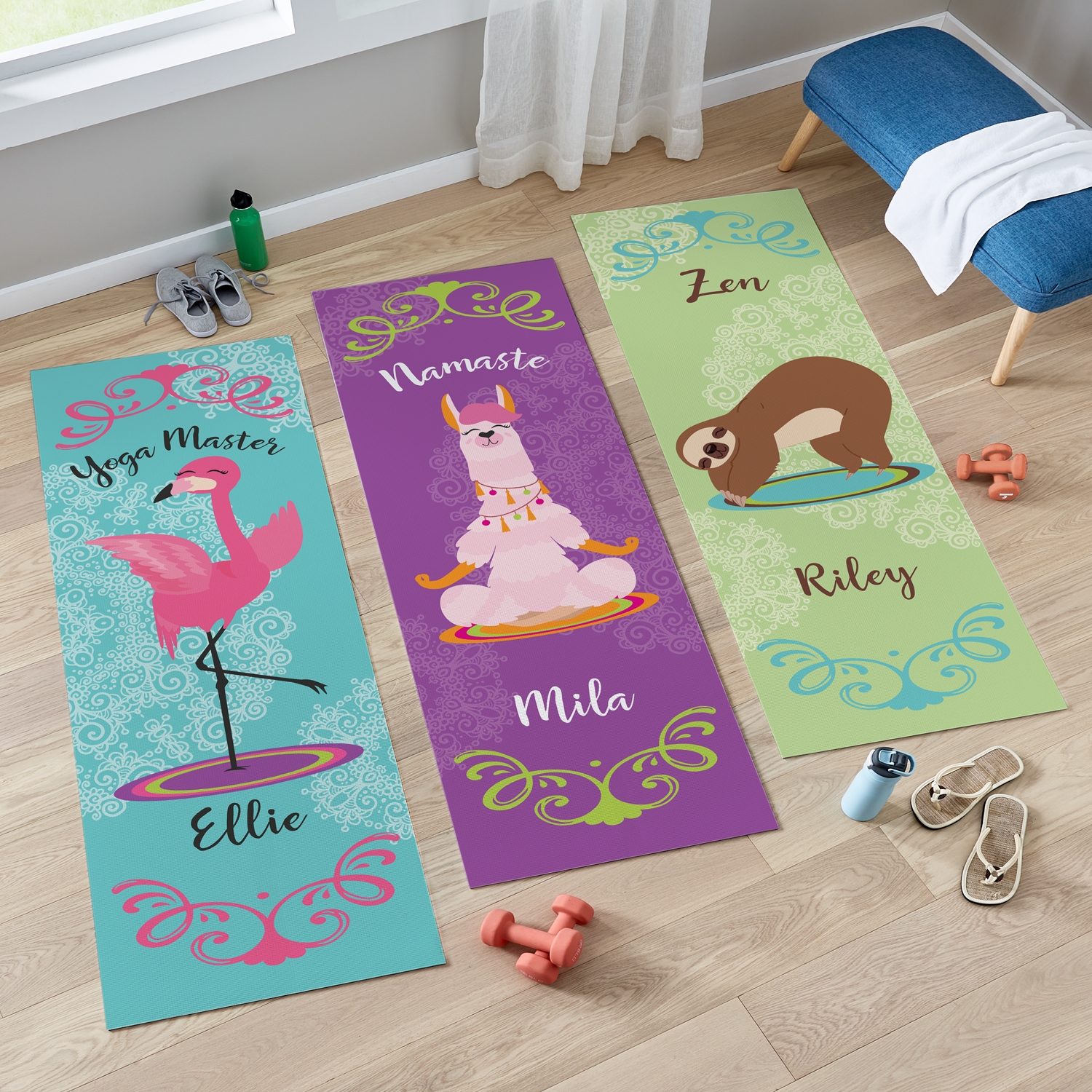 Posing Animals Yoga Mat | Personal Creations