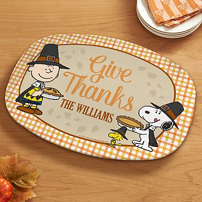 PEANUTS® Give Thanks Platter