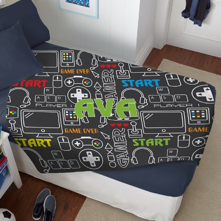 Top Gamer Plush Blanket