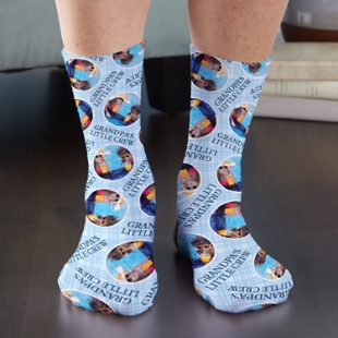  Glohox Custom Photo Socks Faces - Print Your Picture Photo  Personalized Funny Crew Sock with Text Valentines Day Gift for Men :  Clothing, Shoes & Jewelry