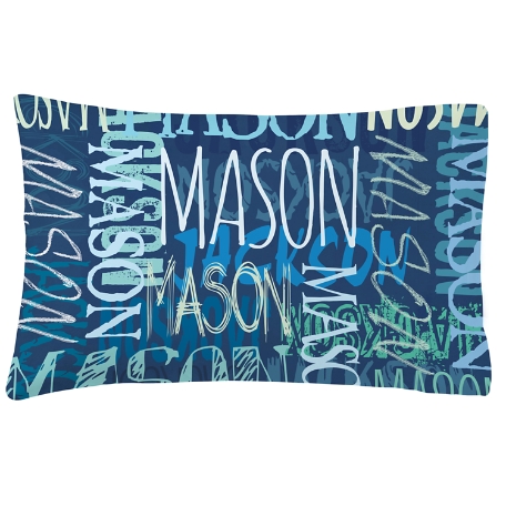Signature Style Plush Pillowcase - Navy