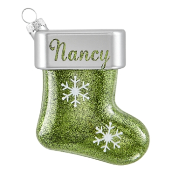 Birthstone Stocking Ornament - August