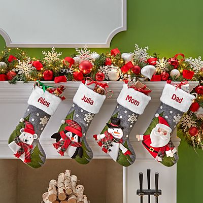Details about   18"  Personalized Holly Berry Christmas Stocking Embroidered Monogrammed 