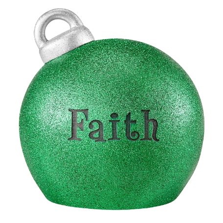 Glitter Light Up Table Top Ornament - Small Green