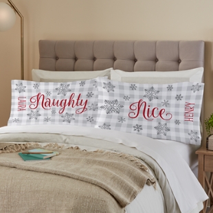 Naughty & Nice Pillow Cases