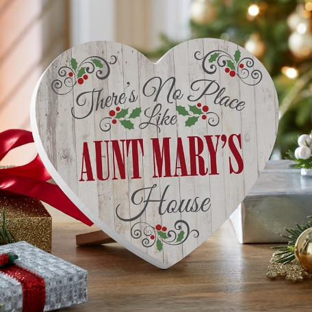 Our Favorite Place Holiday Wood Heart