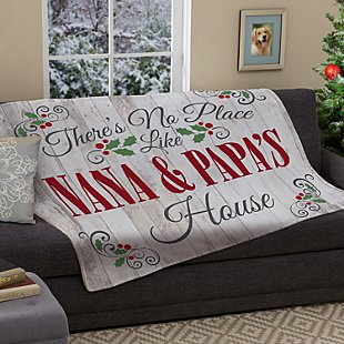 Our Favorite Place Holiday Plush Blanket