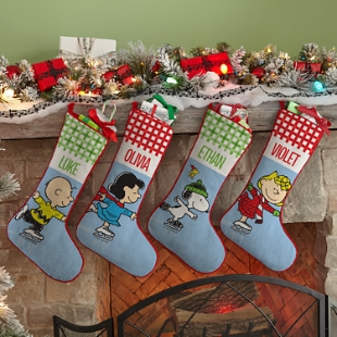 PEANUTS® Ice Skating Friends Stockings