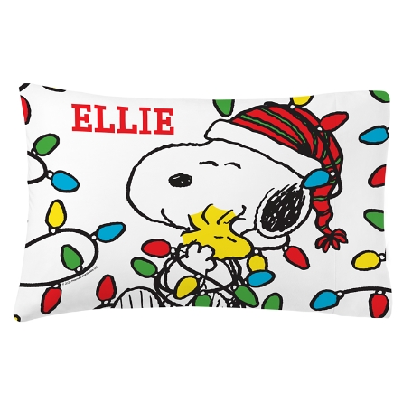 PEANUTS® Lots of Lights Plush Pillowcase