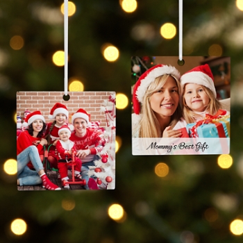 Picture-Perfect Photo Square Ornament