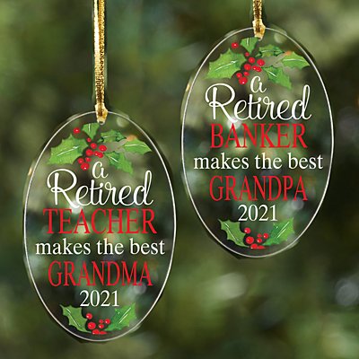 Retired Acrylic Oval Ornament