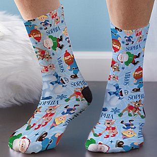 Rudolph® Skating Friends Socks