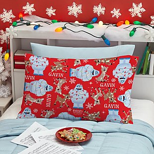Rudolph® Tangled in Lights Pillowcase