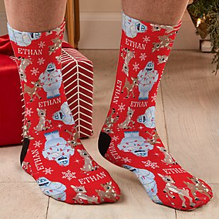 Rudolph® Tangled in Lights Socks