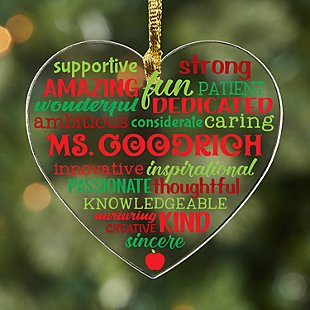 Teacher Heart Ornament