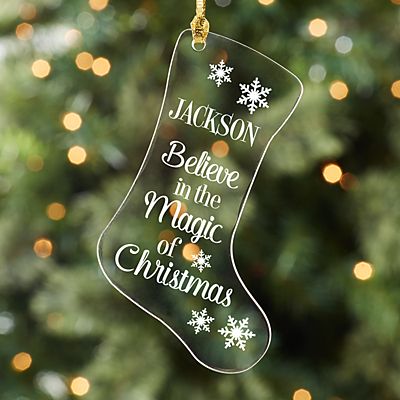 The Magic of Christmas Stocking Ornament