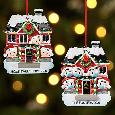 Home for the Holidays Family Ornament Set