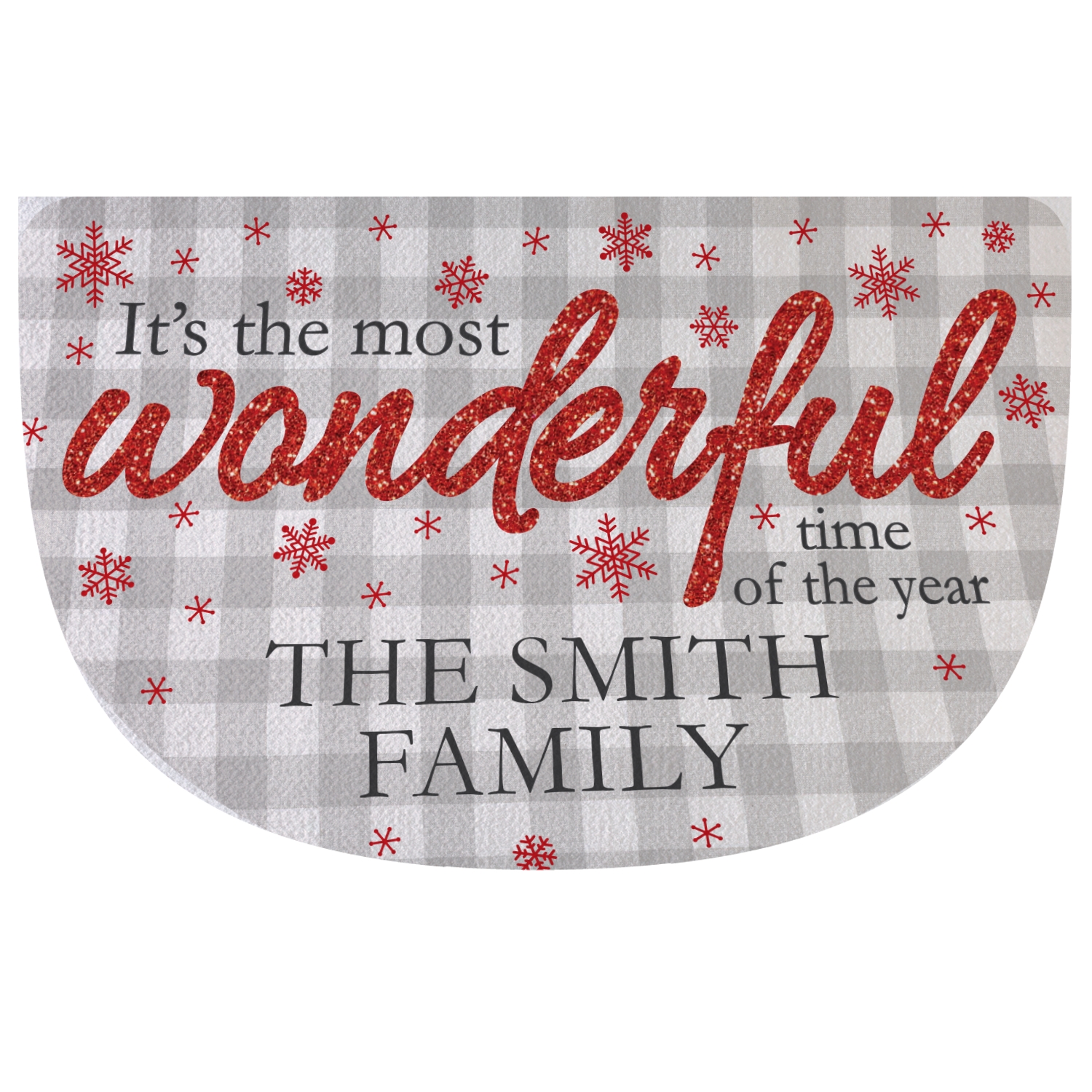 Wonderful Time of the Year Half Round Doormat