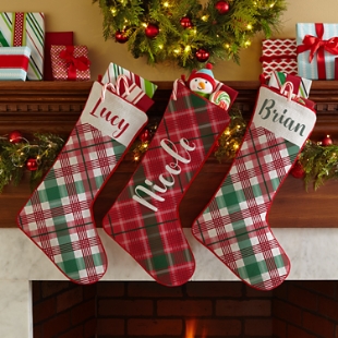 Wrapped in Plaid Stocking