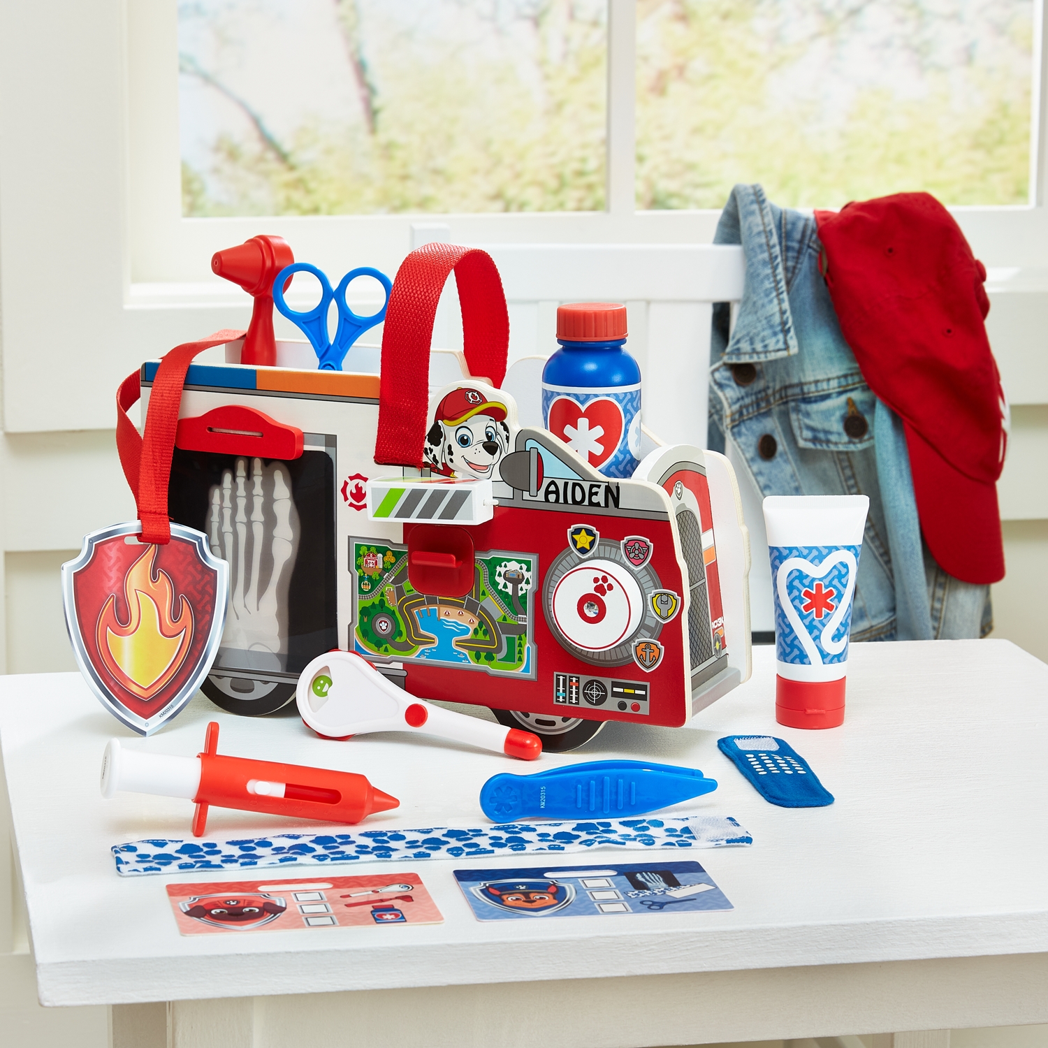 Melissa & Doug® Paw Patrol Marshall's Wooden Rescue Caddy