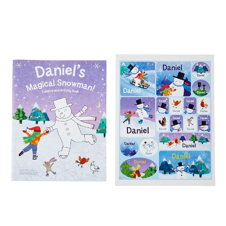 i See Me!® Holiday Personalized Coloring Book & Sticker Set - My Magical Snowman