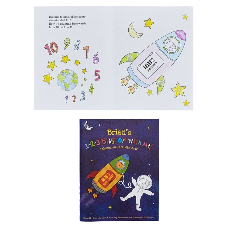 i See Me!® Personalized Coloring & Activity Book  - 1-2-3 Blast Off