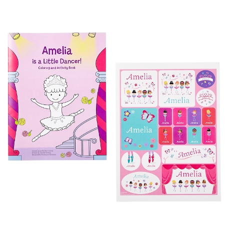 i See Me!® Personalized Coloring Book & Sticker Set  - I'm A Little Dancer