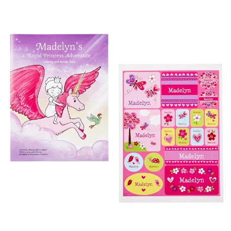 i See Me!®  Personalized Coloring Book & Sticker Set  - My Royal Princess Adventure