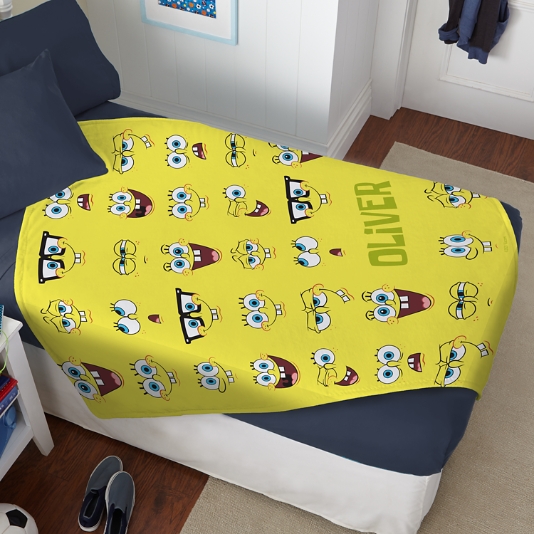 Umeki Fragiel Walging SpongeBob™ SquarePants Plush Blanket | Personal Creations