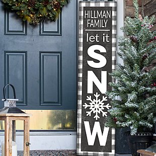 Let It Snow Porch Leaner Sign