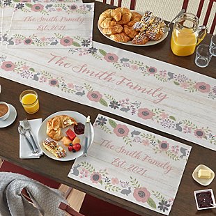 Rustic Easter Floral Table Runner & Placemats