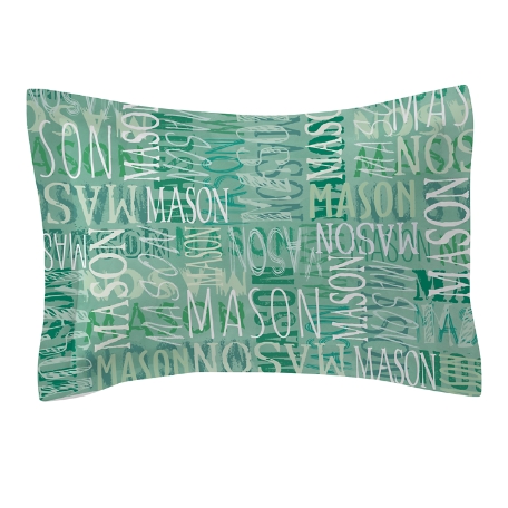 Signature Style Pillow Sham -Green